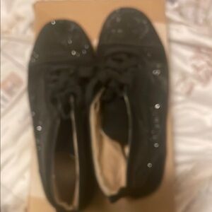 Black Sparkly Sneakers